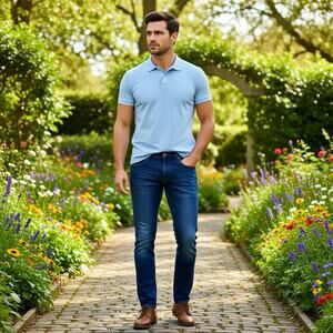 ModernCulture Performance Denim Mens Jean 30x30 Skinny Straight Stretch DarkBlue